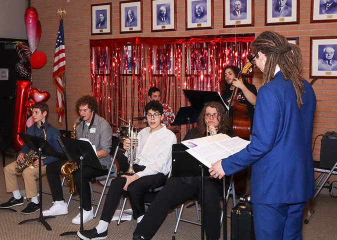 Music was provided by the De Toledo High School Jazz Band